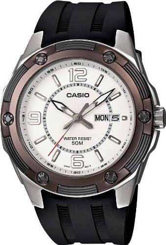腕時計 カシオ メンズ Casio Men's Core MTP1327-7A2V Black Resin Quartz Watch