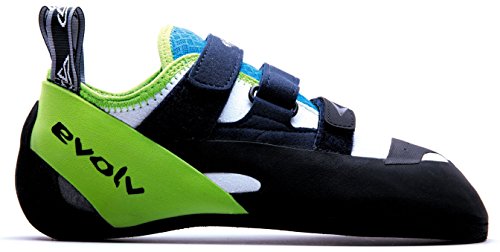 海外正規品 並行輸入品 アメリカ直輸入 Evolv Supra Climbing Shoe White/Neon Green, 6.0