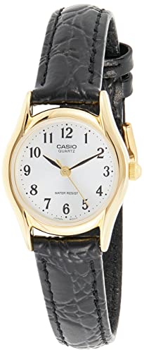 腕時計 カシオ レディース Casio Women's LTP1094Q-7B2 Brown Leather Quartz Watch with Silver Dial