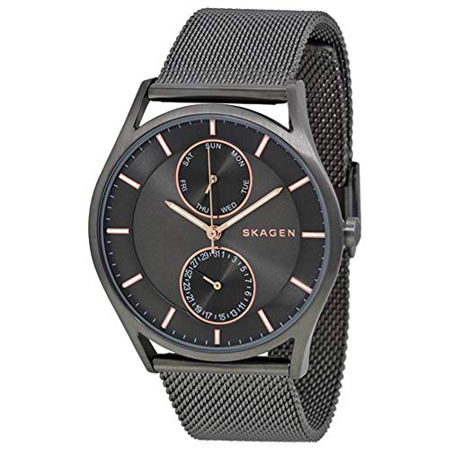 腕時計 スカーゲン メンズ Skagen SKW6180 40mm Grey Steel Bracelet & Case Mineral Men's Watch