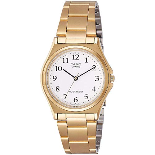 腕時計 カシオ メンズ Casio MTP-1130N-7B Men's Gold Casual Analog Quartz Watch w/ White Numbered Dial