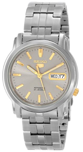 腕時計 セイコー メンズ Seiko Men's SNKK67 Seiko 5 Grey Dial Stainless Steel Automatic Watch