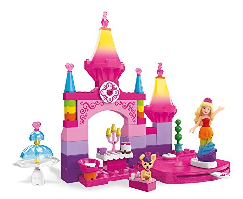 メガブロック バービー 組み立て Mega Bloks Barbie Rainbow Princess Castle