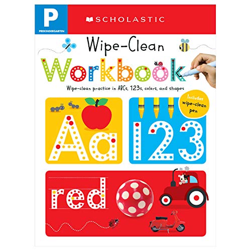 海外製絵本 知育 英語 Pre-K Wipe-Clean Workbook: Scholastic Early Learners (Wipe-Clean)