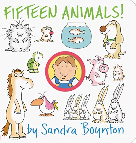 海外製絵本 知育 英語 Fifteen Animals! (Boynton on Board)