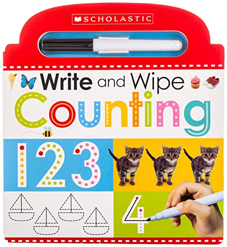 海外製絵本 知育 英語 Write and Wipe Counting: Scholastic Early Learners (Write and Wipe)