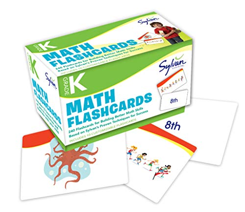 海外製絵本 知育 英語 Kindergarten Math Flashcards: 240 Flashcards for Building Better Math Skills (Nu