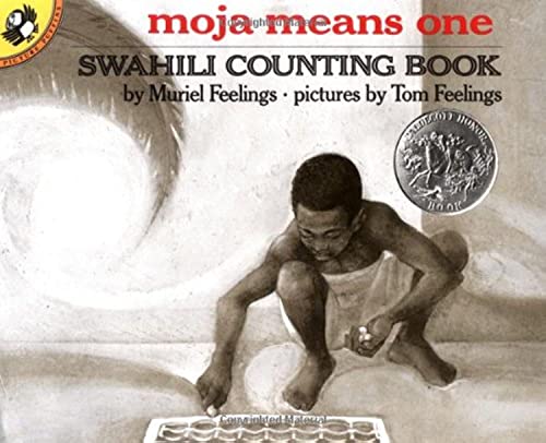 海外製絵本 知育 英語 Moja Means One: Swahili Counting Book (Picture Puffin Books)