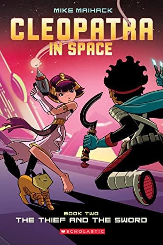 海外製絵本 知育 英語 The Thief and the Sword: A Graphic Novel (Cleopatra in Space #2) (2)