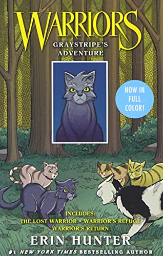 海外製絵本 知育 英語 Warriors Manga: Graystripe's Adventure: 3 Full-Color Warriors Manga Books in 1: