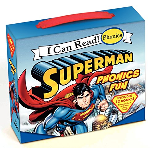 海外製絵本 知育 英語 Superman Classic: Superman Phonics Fun (Includes 12 Books) (I Can Read! Phonics)