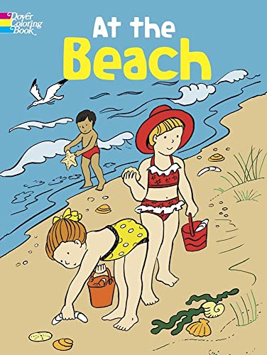 海外製絵本 知育 英語 At the Beach Coloring Book (Dover Kids Coloring Books)