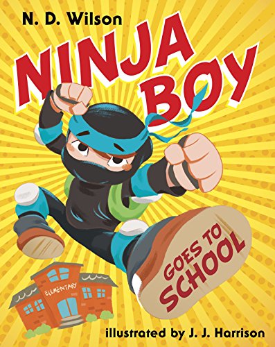 海外製絵本 知育 英語 Ninja Boy Goes to School