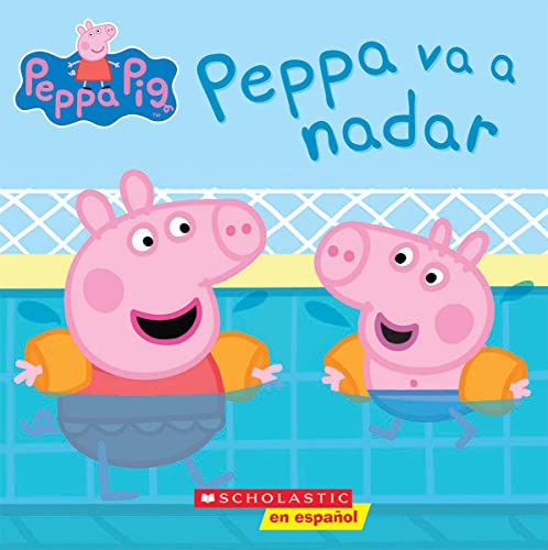 海外製絵本 知育 英語 Peppa Pig: Peppa va a nadar (Peppa Goes Swimming) (Cerdita Peppa) (Spanish Editi