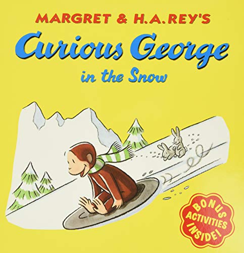 海外製絵本 知育 英語 Curious George in the Snow: A Winter and Holiday Book for Kids