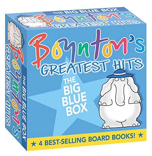 海外製絵本 知育 英語 Boynton's Greatest Hits The Big Blue Box (Boxed Set): Moo, Baa, La La La!; A to