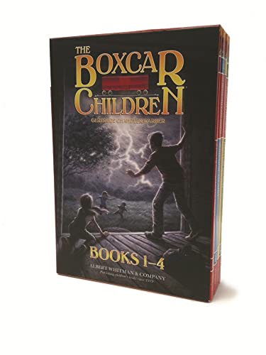 海外製絵本 知育 英語 The Boxcar Children Mysteries Boxed Set 1-4: The Boxcar Children; Surprise Islan