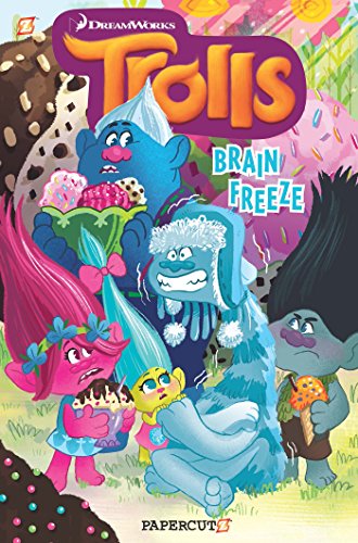 海外製絵本 知育 英語 Trolls Graphic Novels #4: Brain Freeze