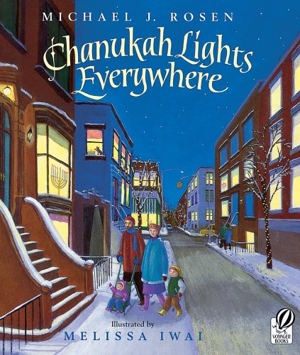 海外製絵本 知育 英語 Chanukah Lights Everywhere: A Hanukkah Holiday Book for Kids
