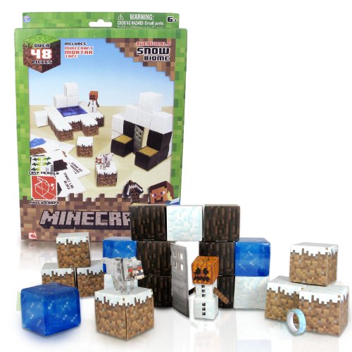 マインクラフト マイクラ mojang Minecraft Papercraft Snow Set