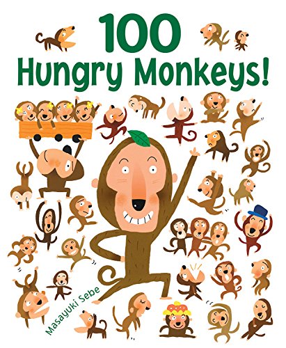 海外製絵本 知育 英語 100 Hungry Monkeys!