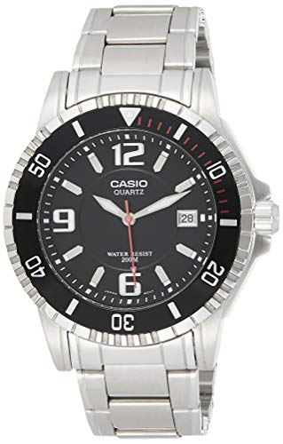 腕時計 カシオ メンズ Casio Men's Collection Quartz Watch with Stainless Steel Strap, Silver, 25 (Mode