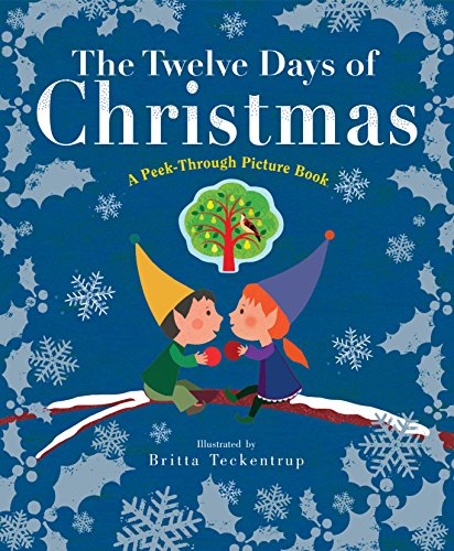 海外製絵本 知育 英語 The Twelve Days of Christmas: A Peek-Through Picture Book