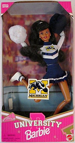 バービー バービー人形 大学 Michigan University Barbie Cheerleader African-American
