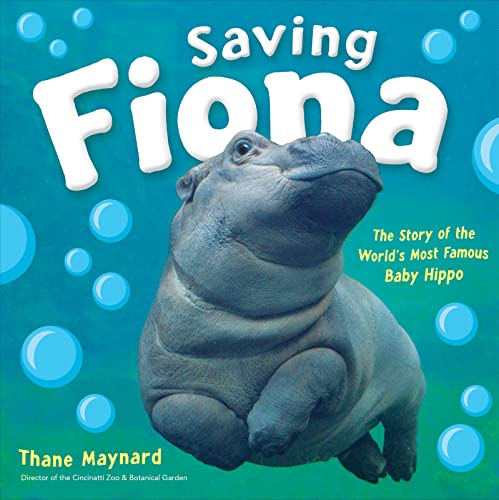 海外製絵本 知育 英語 Saving Fiona: The Story of the World's Most Famous Baby Hippo