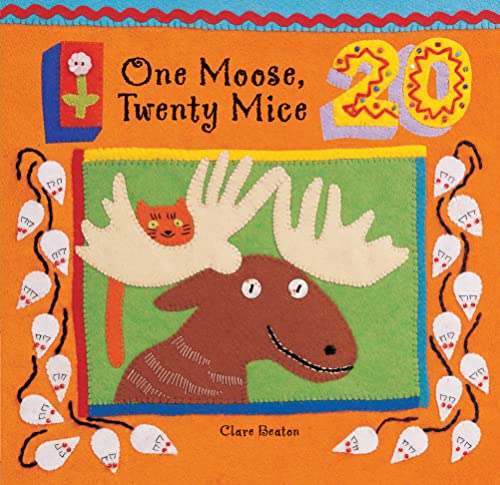 海外製絵本 知育 英語 One Moose, Twenty Mice (Barefoot Beginner)