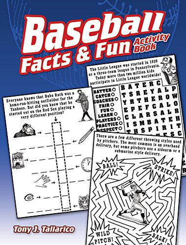 海外製絵本 知育 英語 Baseball Facts & Fun Activity Book (Dover Kids Activity Books)