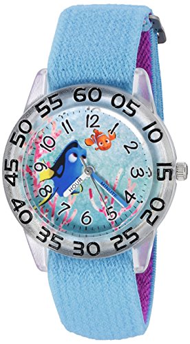 腕時計 ディズニー キッズ Disney Girl's 'Finding Dory' Quartz Plastic and Nylon Watch, Color:Blue (M