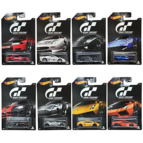 ホットウィール マテル ミニカー Hot Wheels 2016 Gran Turismo Bundle Set of 8 Die-Cast Vehicles, 1