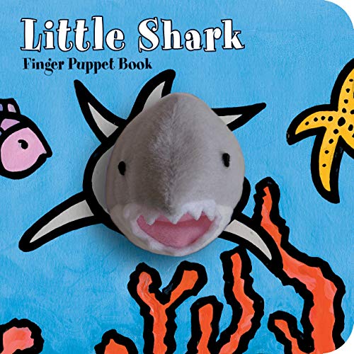 海外製絵本 知育 英語 Little Shark: Finger Puppet Book: (Puppet Book for Baby, Little Toy Board Book,