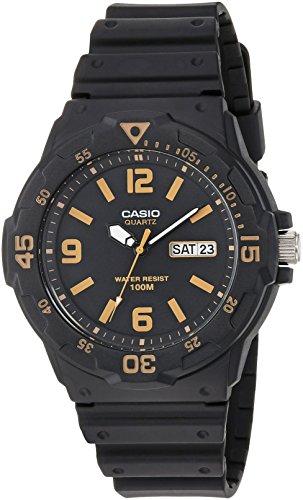 腕時計 カシオ メンズ Casio Men's 'Classic' Quartz Resin Casual Watch, Color:Black (Model: MRW-200H-1B