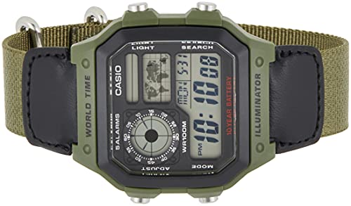 腕時計 カシオ メンズ Casio Classic Green Watch AE1200WHB-3B