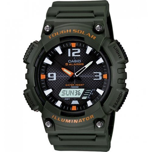 腕時計 カシオ メンズ Casio AQS810W-3AV Ana Digi Solar Watch