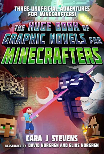 海外製絵本 知育 英語 The Huge Book of Graphic Novels for Minecrafters: Three Unofficial Adventures