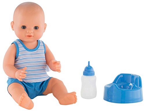コロール 赤ちゃん 人形 Corolle Mon Grand Poupon Paul Drink & -Wet Bath Baby Toy Baby Doll, Blue