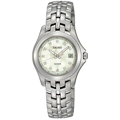 腕時計 セイコー レディース Seiko Diamonds Bracelet Mother-of-Pearl Dial Women's Watch #SXDC11