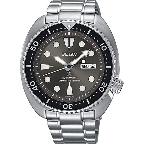 腕時計 セイコー メンズ SEIKO PROSPEXTurtle Diver's 200M Automatic Watch Grey Sunburst Dial SRPC23K