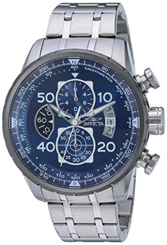 腕時計 インヴィクタ インビクタ Invicta Men's 22970 Aviator Analog Display Quartz Silver Watch