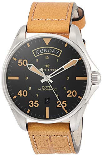 腕時計 ハミルトン メンズ Hamilton Khaki Pilot Day Date Automatic Black Dial Men's Watch H64645531