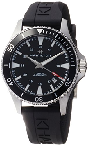 腕時計 ハミルトン メンズ Hamilton Khaki Navy Automatic Black Dial Men's Watch H82335331