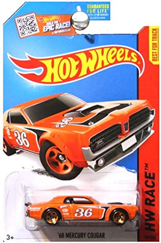 ホットウィール Hot Wheels '68マーキュリークーガー HWレース オレンジ Mercury Cougar ビークル ミニ