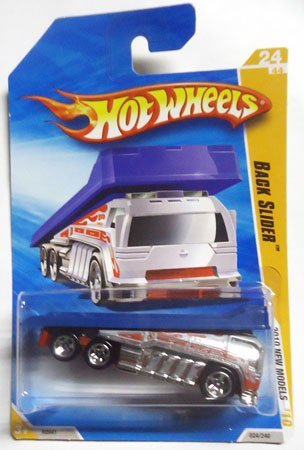 ホットウィール マテル ミニカー Hot Wheels 2010 Gray & Red BACK SLIDER ramp truck #24/240, 2010 N