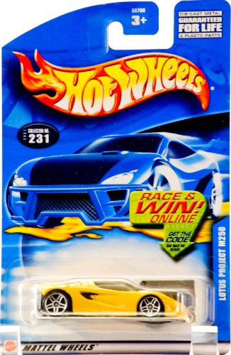 ホットウィール マテル ミニカー 2001 - Mattel - Hot Wheels - Lotus Project M250 (Yellow) Collecto