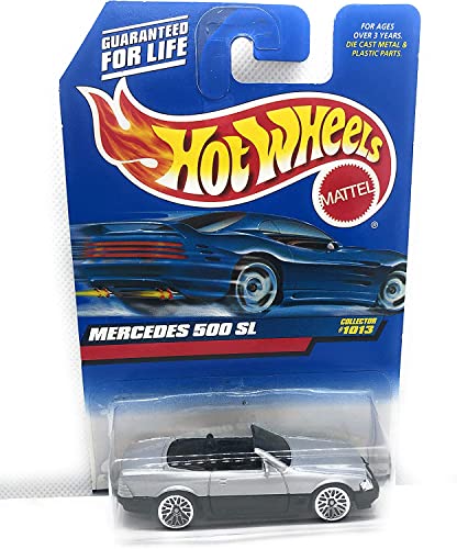 ホットウィール マテル ミニカー Hot Wheels Mattel 1999 1:64 Scale Silver Mercedes 500 SL Die Cast
