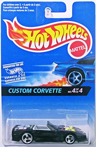 ホットウィール マテル ミニカー Hot Wheels Spy Print Series 4/4 Custom Corvette #556 Black