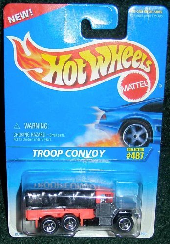 ホットウィール マテル ミニカー Hot Wheels 1995 Collector # 487 Troop Convoy with Removable Troop